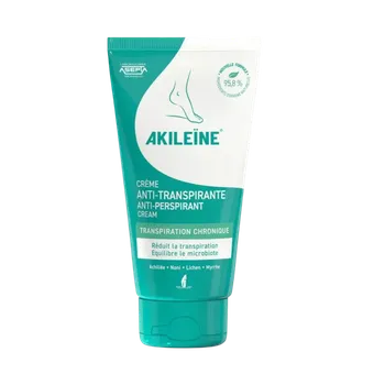 Péče o nohy Krém na nohy proti pocení na prevenci mykózy, Akileine Green - 75 ml