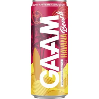 Energetický nápoj Energetický nápoj GAAM Energy 330 ml jahoda-ananas (Havana beach)