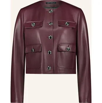 Dámský blejzr Betty Barclay Dámská Bunda V Koženém Vzhledu, tmavě červená, 44
