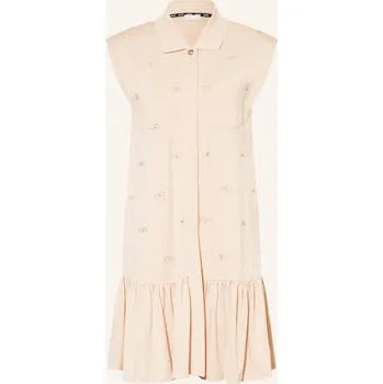 Dámské šaty Liu Jo Dámské Žerzejové Šaty S Ozdobnými Kamínky, nude, 38