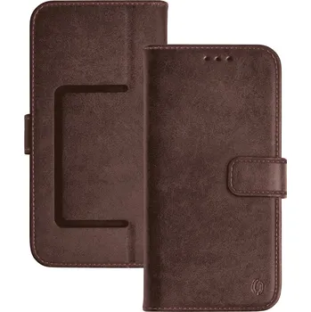 Pouzdro na mobilní telefon Pouzdro ALIGATOR FLEXIBOOK, pro vel.telefonů 5“-5,5“, hnědé