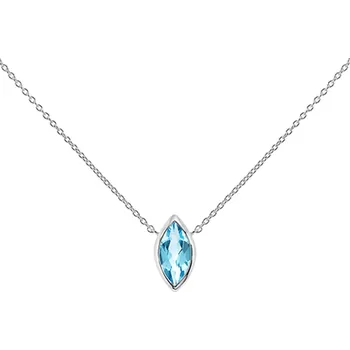 Náhrdelník Casta Blue Topaz - stříbrný náhrdelník s modrým topazem