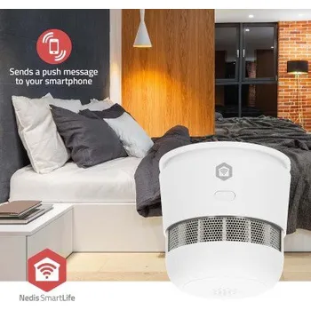 Bezpečnostní detektor SmartLife Detektor Kouře | Napájení z baterie | Životnost snímače: 10 Rok | EN 14604 | Max. životnost baterie: 36 Měsíce | 85 dB |