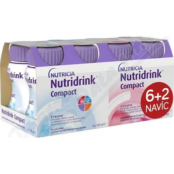 Speciální výživa Nutridrink Compact 6+2 (neutral-jahoda) 8x125ml