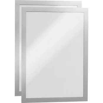 DURABLE DURAFRAME 4872 Samolepicí info rámeček DIN A4 stříbrný 2 Ks