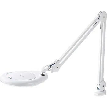 Lampička NEDIS zvětšovací stolní LED lampa/ čočka 3 dioptrie/ spotřeba 9 W/ teplota 6500 K/ světelný tok 720 lm/ bílá MAGLE2WT