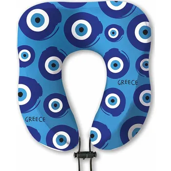 Cestovní polštářek ATP – Cestovní polštář Evil Eye, modrý