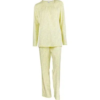 Dámské pyžamo Pleas Dámské pyžamo s dlouhým rukávem světle žlutá L (183740-607-042)
