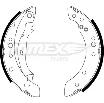 Brzdová čelist Sada brzdových čelistí TOMEX Brakes TX 23-23