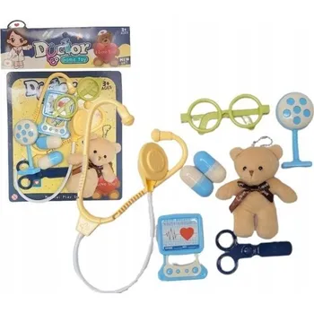 autíčko LÉKAŘSKÁ SADA S PLYŠOVÝM MEDVÍDKEM