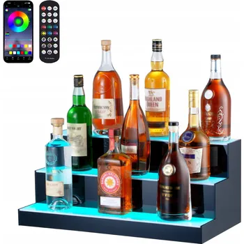 police Podsvícená LED police na lahve 60 cm s dálkovým ovládáním