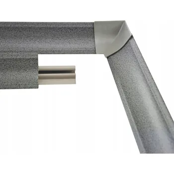 Přechodová lišta k pracovní desce kuchyňské linky 1,5 m – černá matná, dokončovací