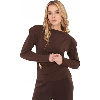 Dámská halenka Italy Moda halenka dlouhý rukáv střih přiléhavý univerzální velikost