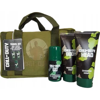 Sprchový gel Call of Duty COD cestovní sada - šampon 100ml Sprchový gel 100ml, Deo Roll