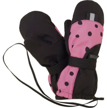 Rukavice ROCKINO Softshellové rukavice s palečkem, černorůžové Velikost: vel.2