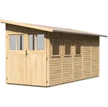 Dřevěný domek KARIBU WANDLITZ 5 (55258) natur