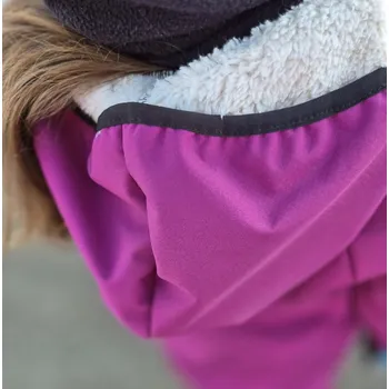 Chlapecká bunda Yháček Softshellová bunda s beránkem Yháček, Ostružinová Velikost: 80