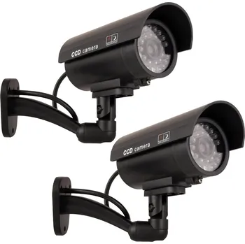 Atrapa kamery Atrapa kamery IR9000 B IR LED černé zábleskové světlo, 2 kusy