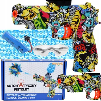 Dětská zbraň AUTOMATICKÁ PISTOLE PUŠKA NA VODNÍ GELOVÉ KULIČKY - SADA