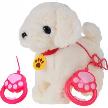 plyšák INTERAKTIVNÍ PEJSEK V OBLEČKU, VODÍTKU - CHODÍ A ŠTĚKÁ - PLYŠOVÁ HRAČKA PRO DĚTI