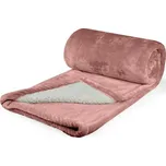 Polášek Mikroflanelová deka s beránkem - Růžová | 200 x 230 cm