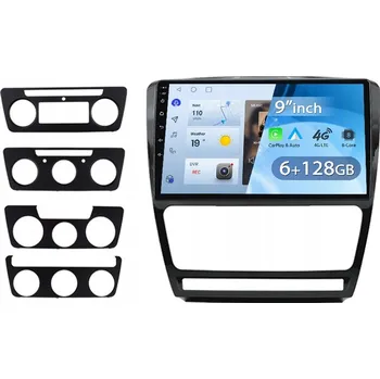 Auto Hi-Fi Autorádio Junsun multimédia pro Škoda Octavia 2 2008-2013 4G 4+64GB