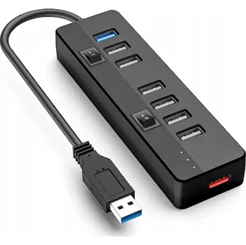 USB hub USB Hub 7x 2.0 + 3.0 Rozbočovač portů