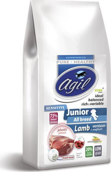 AGIL JUNIOR Sensitive All Breed Lamb & venison, GRAINFREE 2kg