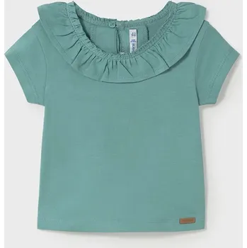 Chlapecké tričko Dětské bavlněné tričko Mayoral 1045.4F.Baby.PPYA tyrkysová 66X, vel. 74