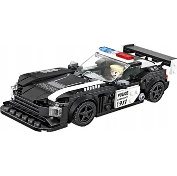 ostatní stavebnice MODEL POLICEJNÍHO AUTA GT3 SPORTS CAR - STAVEBNICE 368 DÍLKŮ