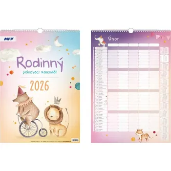 Kalendář MFP Nástěnný rodinný plánovací kalendář 2026