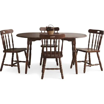 Zahradní sestava Stolová souprava 260 a 4 dřevěné židle GL1 / 708