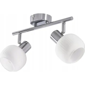 Stropní svítidlo Candellux ANDRUS stříbrné klasické s bílými stínidly