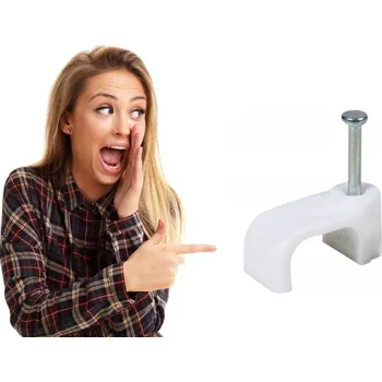 elektrický kabel PLOCHÝ KABELOVÝ DRŽÁK FLOP 10/6 PRO KABEL YDYp 3x1,5, 100 ks