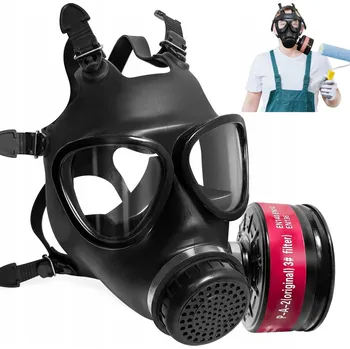 Pleťová maska Antismogová maska Vojenská plynová maska s filtrem celoobličejová