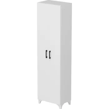 Šatní skříň Policová skříň HALIVCAN, bílá + vyzvednutí ZDARMA