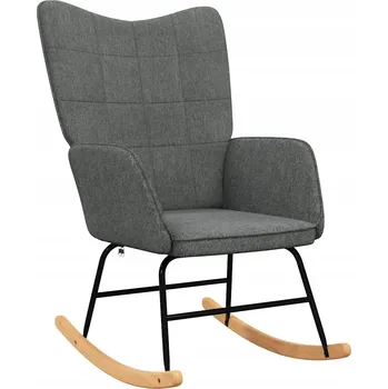 Křeslo Křeslo s čtvercovým prošíváním, tmavě šedé, 61x78x98 cm