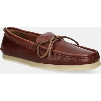 Pánské mokasíny Kožené mokasíny Clarks Originals Godney Mocc pánské, hnědá barva, 26181124, 42, 88X