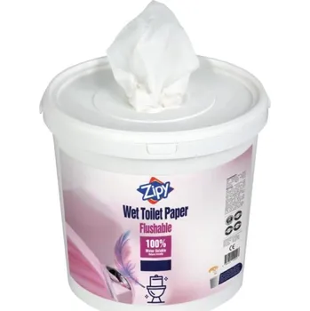 Toaletní papír Vlhčený toaletní papír Zipy, 600 útržků, parfémovaný