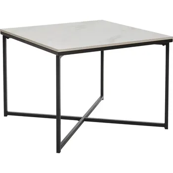 Konferenční stolek Bílý konferenční stolek Carissa 60 x 43 x 60 MDF, kov