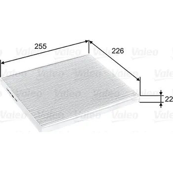 Ventilátor topení a klimatizace Filtr, vzduch v interiéru VALEO 715804