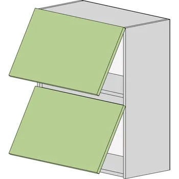 Kuchyňská skříňka Slevadoma Horní skříňka NS-60-VO Barva dvířek: bílá, Barva korpusu: dub sonoma