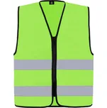 Korntex Výstražná reflexní vesta Cologne s předním zipem Barva: Limetková zelená, Velikost: M KX217