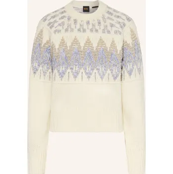 Dámský svetr Boss Dámský Svetr Farombo, krémová / béžová / tmavě modrá, 40