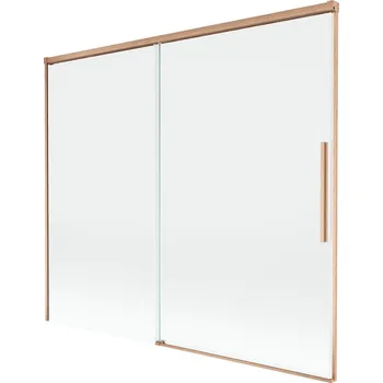 Vanová zástěna Mexen Rox 2-křídlá posuvná vanová zástěna 180 x 150 cm, průhledná, kartáčovaná měď - 8C9-180-001-65-00