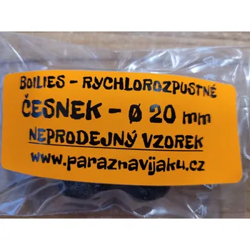 Boilies Pára z navijáku PZN Vzorek boilies