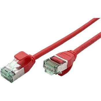 Síťový kabel ROLINE RM U/FTP patchkabel kat. 6a, tenký, 0,5m, červený - 21.45.3312