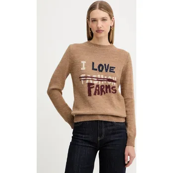 Dámský svetr Vlněný svetr Weekend Max Mara NITRA dámský, zelená barva, 2525366292600 80A, vel. S