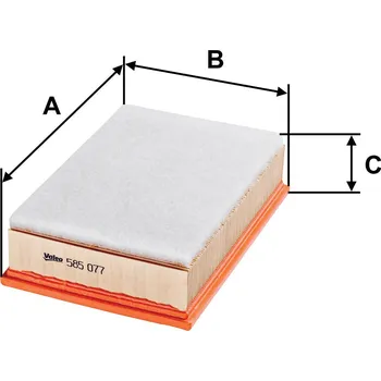 Filtr do auta Vzduchový filtr VALEO 585077