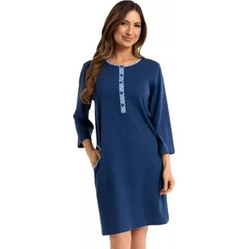 Dámská noční košile Dámská noční košile 165/52 REGINA granát (modrá) L